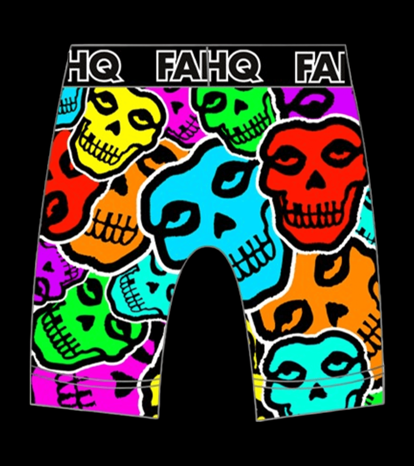 FAHQ Neon Skulls Briefs