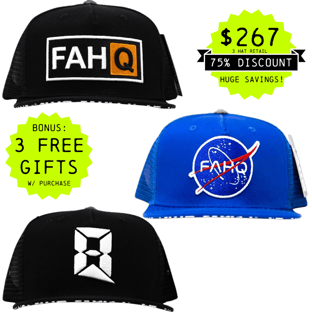 TRUCKER HAT 3-PACK (OPTION A)