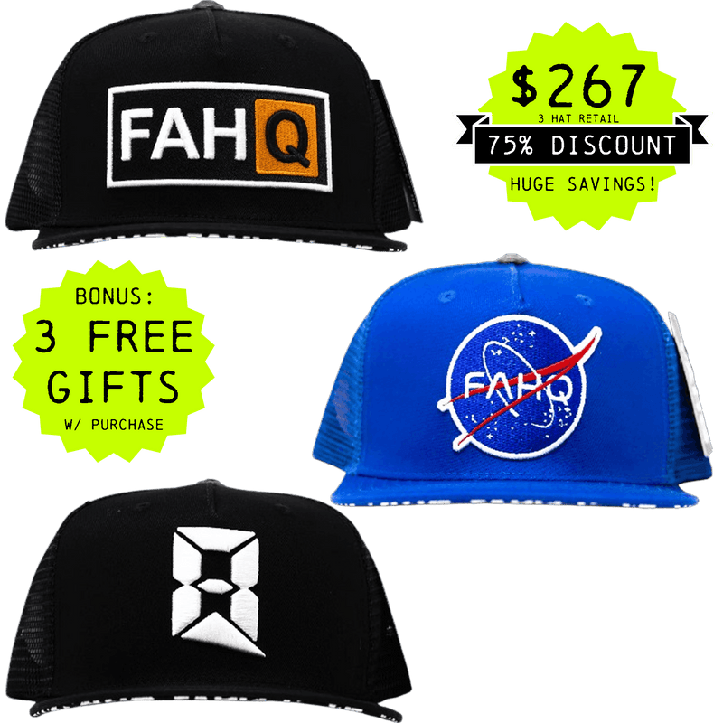 TRUCKER HAT 3-PACK (OPTION A)