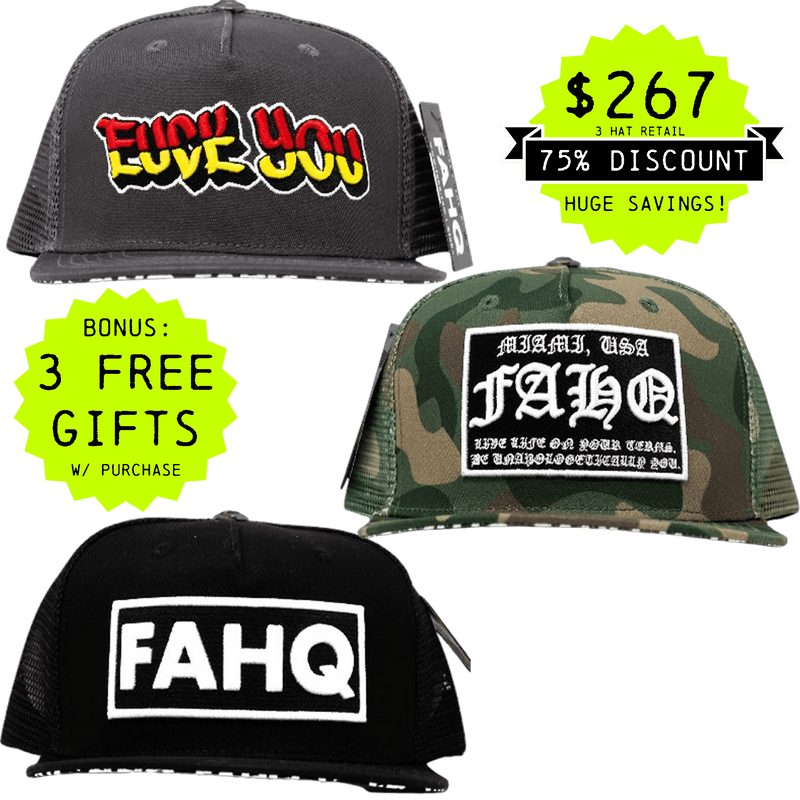 TRUCKER HAT 3-PACK (OPTION B)