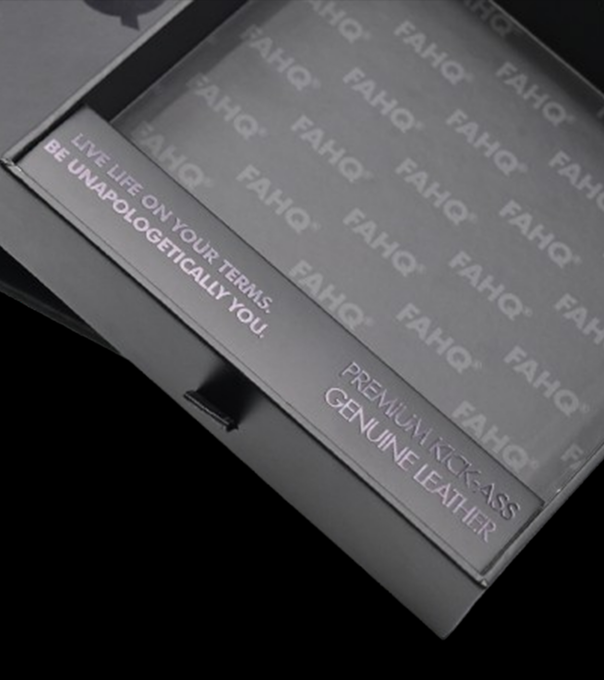 Black Bi-Fold Wallet Box