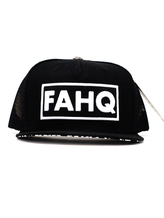 FAHQ Box Logo Trucker Hat