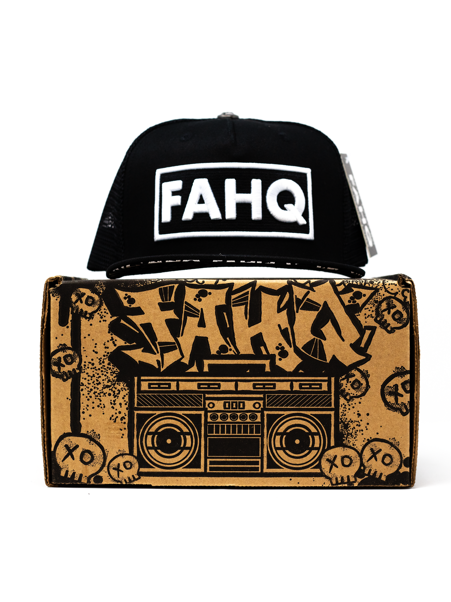 FAHQ Box Logo Trucker Hat Box