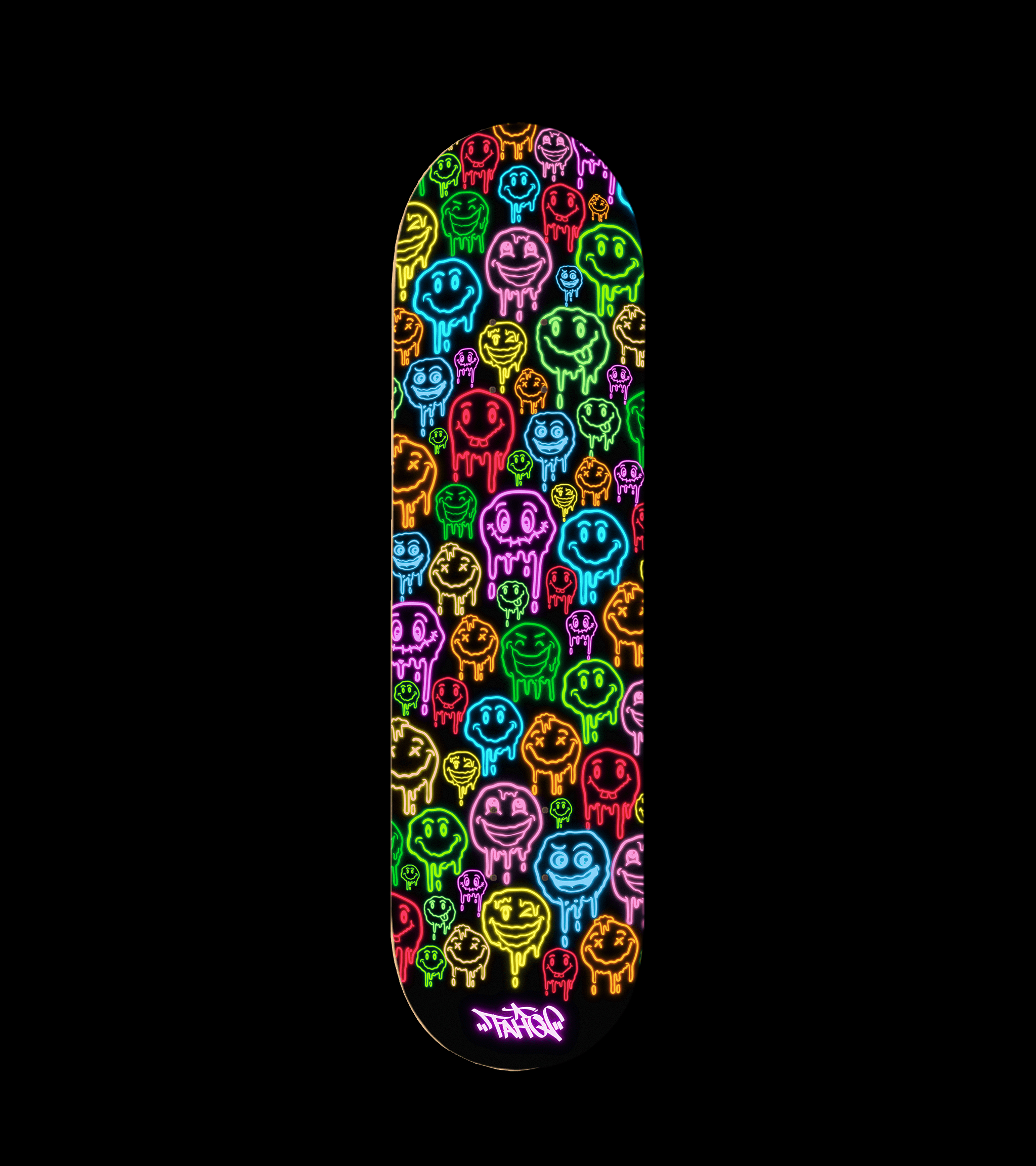 FAHQ Melted Faces Skateboard Deck
