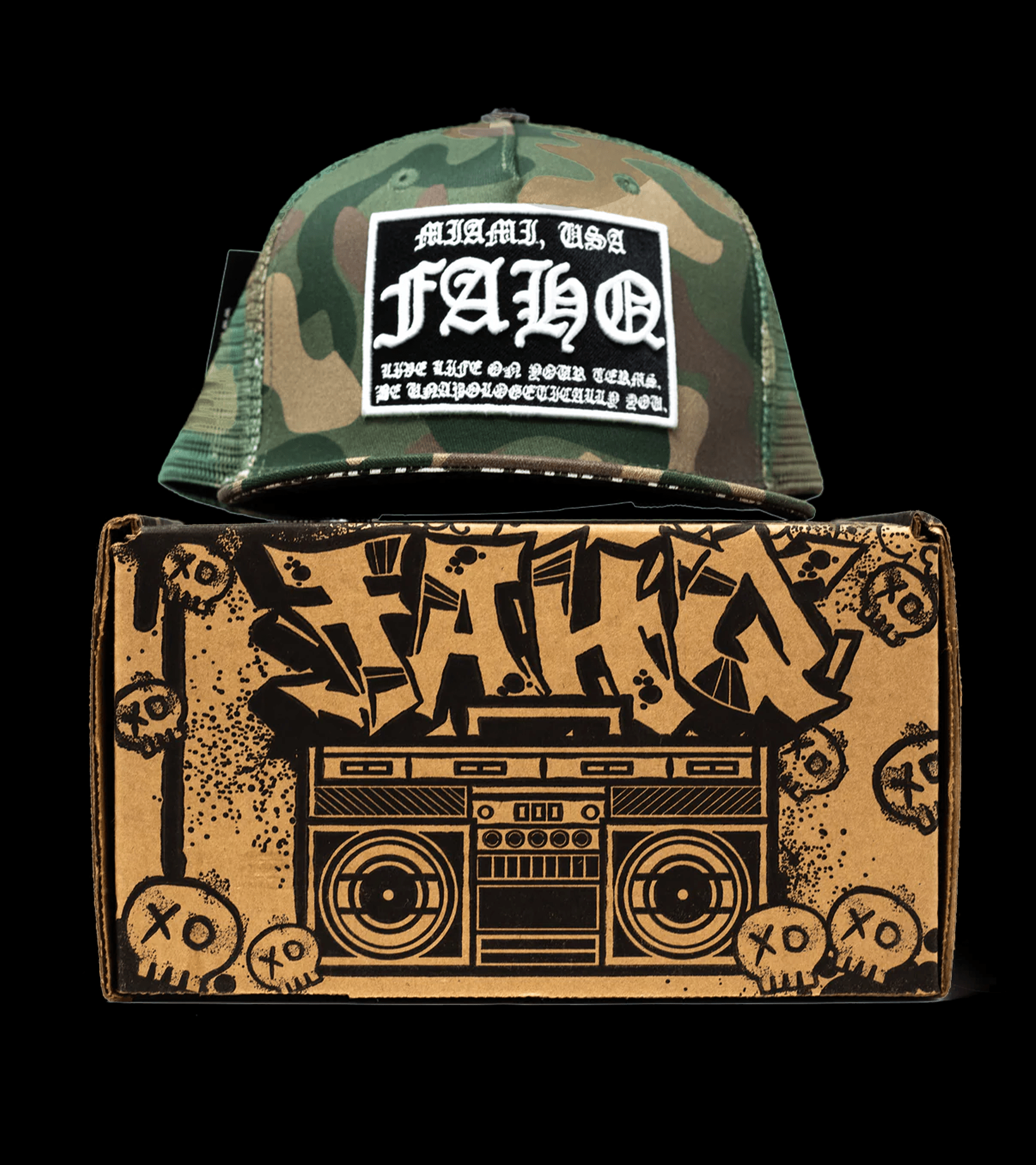 FAHQ Old English Trucker Hat