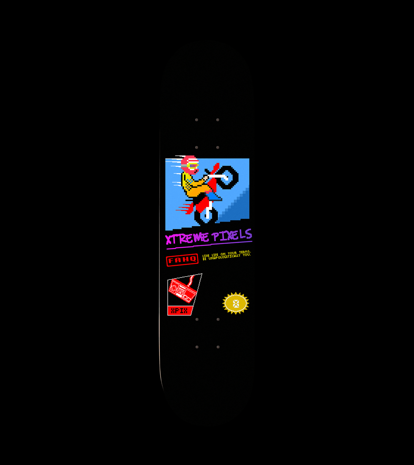 FAHQ Retro Gamer Skateboard Deck