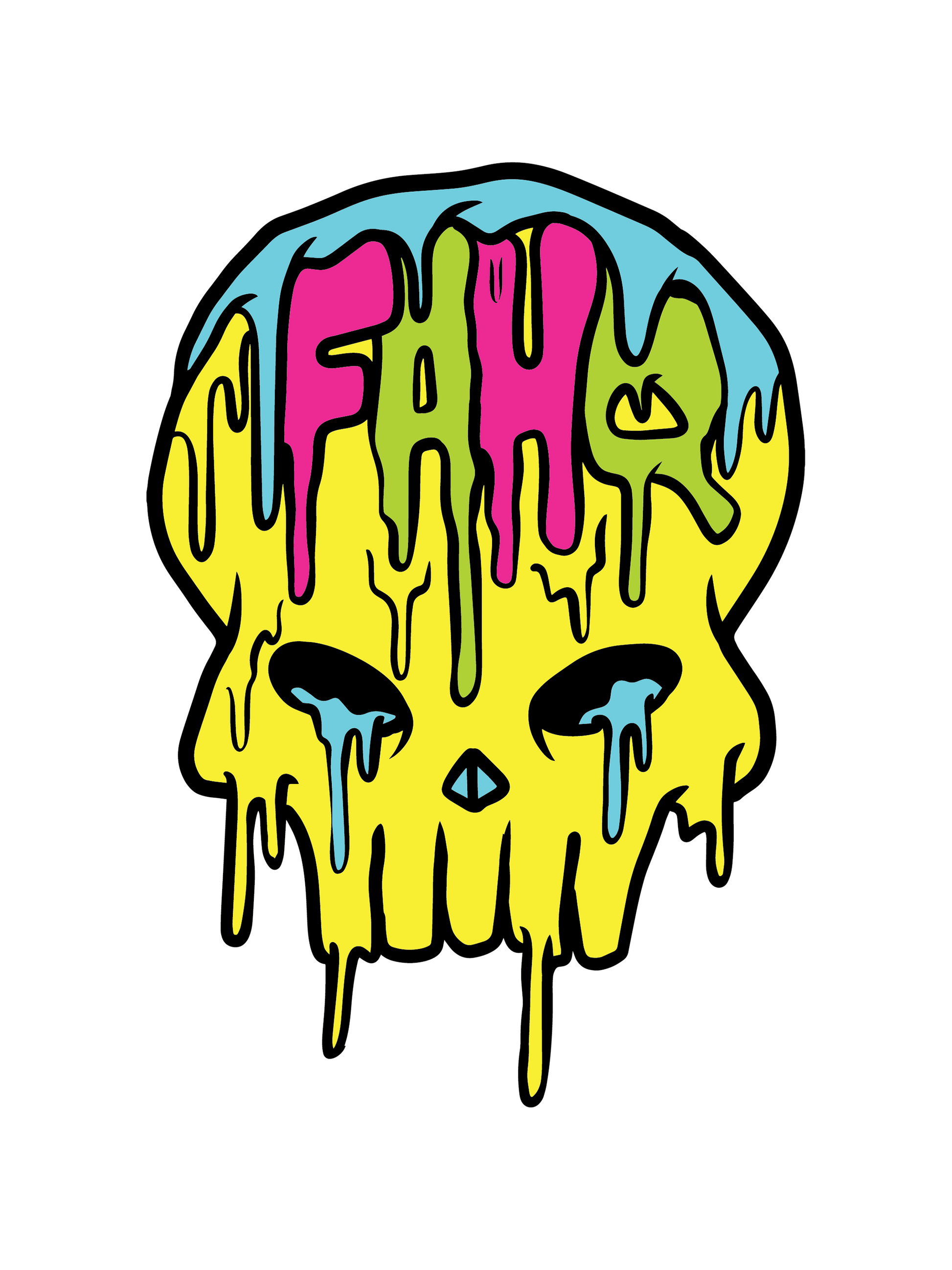 FAHQ Skull Sticker