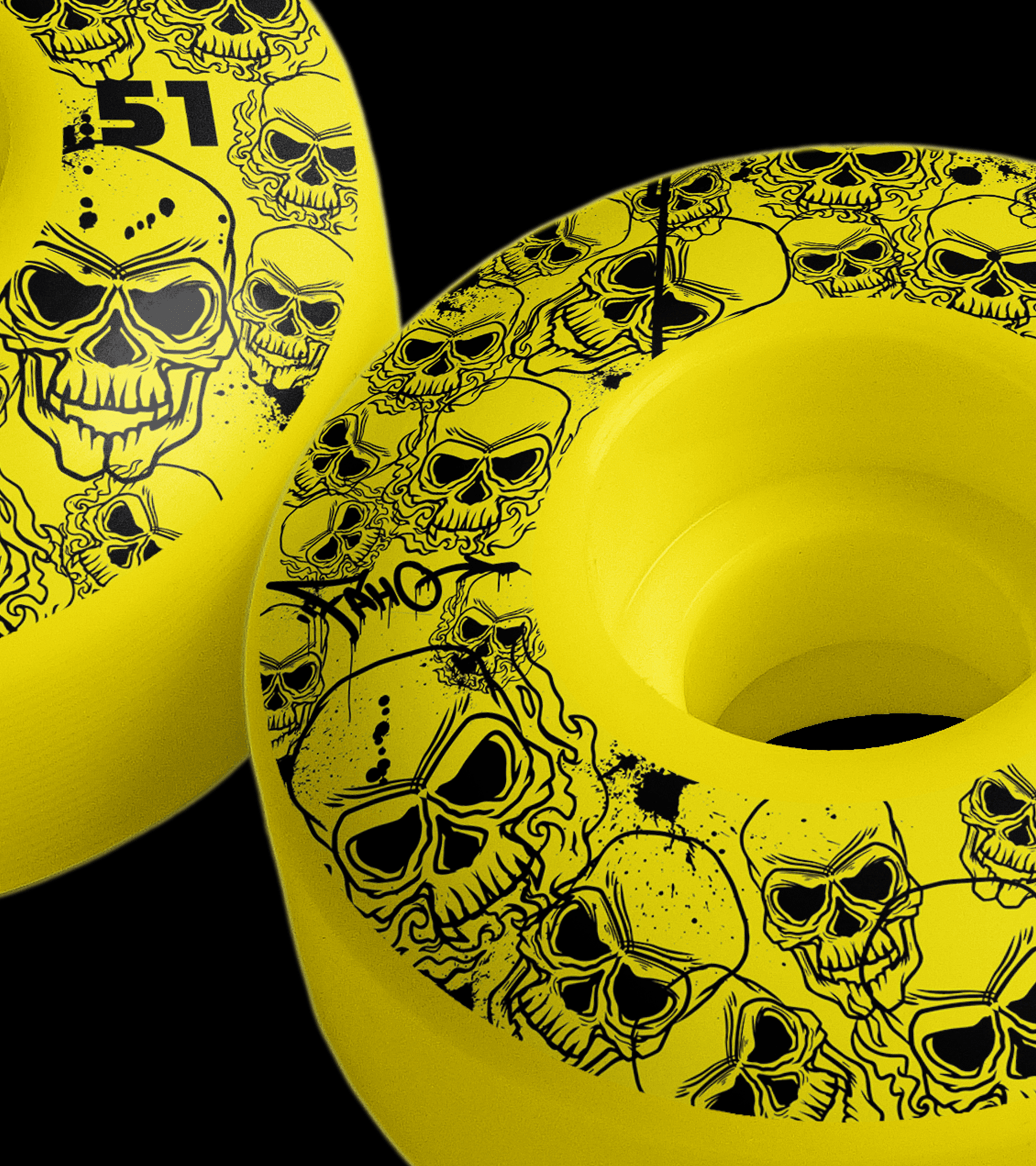 FAHQ Skull V2 Skateboard Wheels