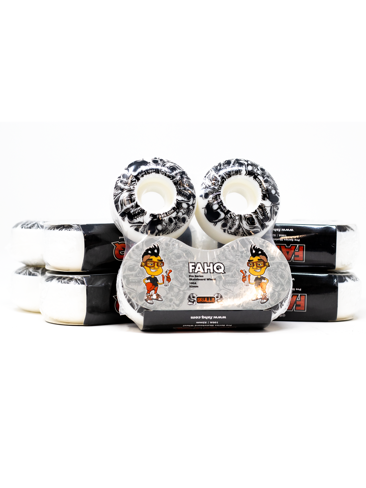 FAHQ Skulls Skateboard Wheels Package