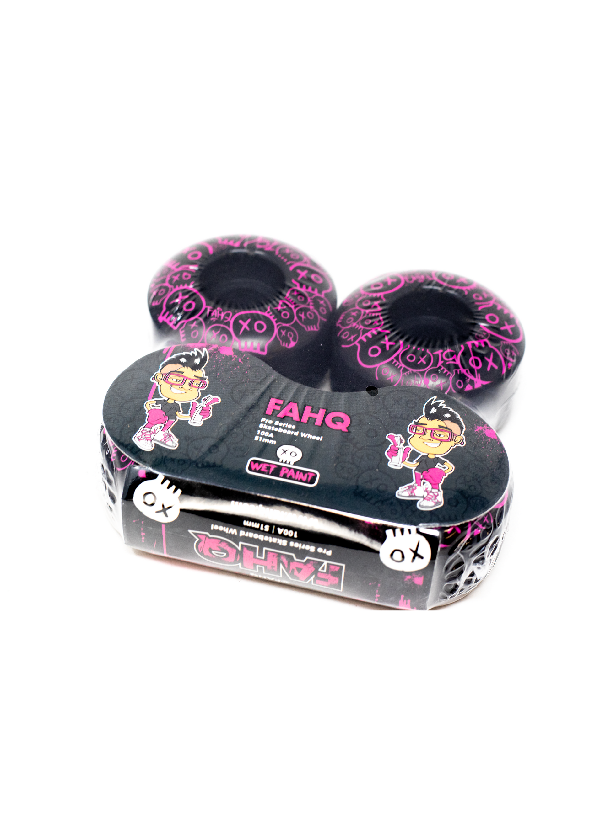 FAHQ Wet Paint Skateboard Wheels Packaging