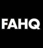 FAHQ White Logo Sticker