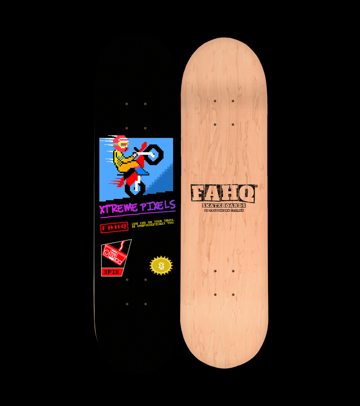 Retro Gamer Skateboard Deck