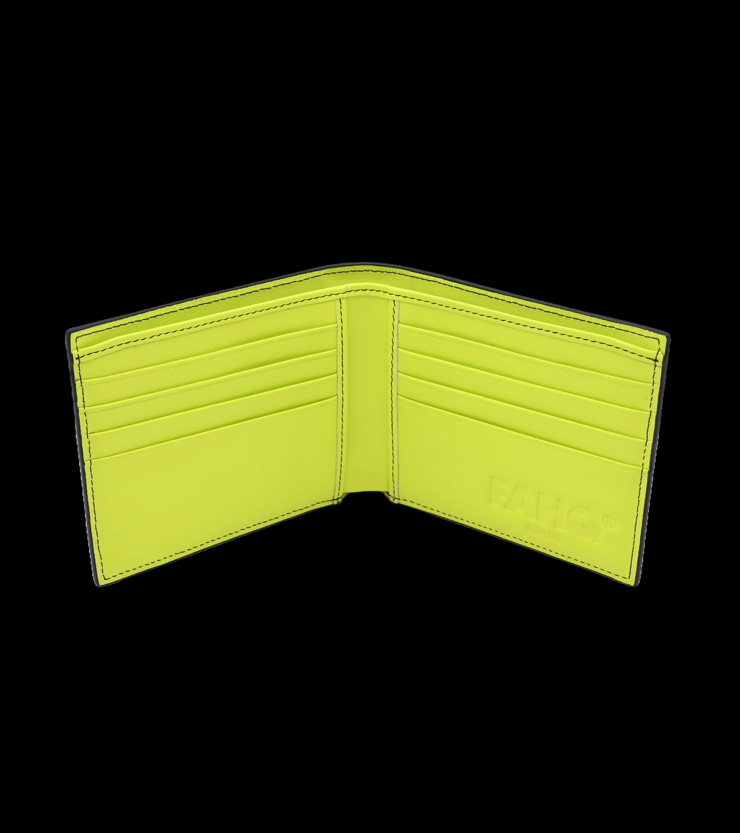 Neon Luxury Leather Wallet